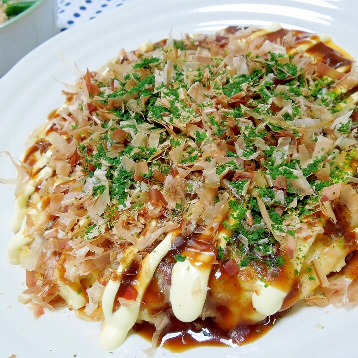 シャキシャキ白菜たっぷり♪豚玉お好み焼き